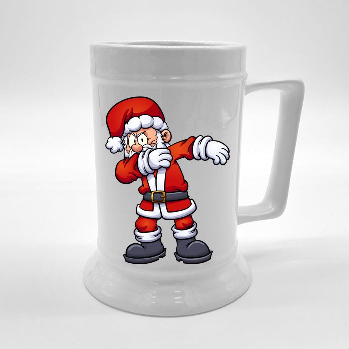 Angry Dabbing Santa Christmas Front & Back Beer Stein