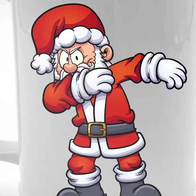 Angry Dabbing Santa Christmas Front & Back Beer Stein