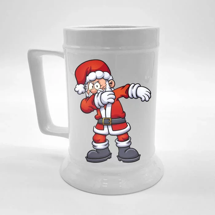 Angry Dabbing Santa Christmas Front & Back Beer Stein