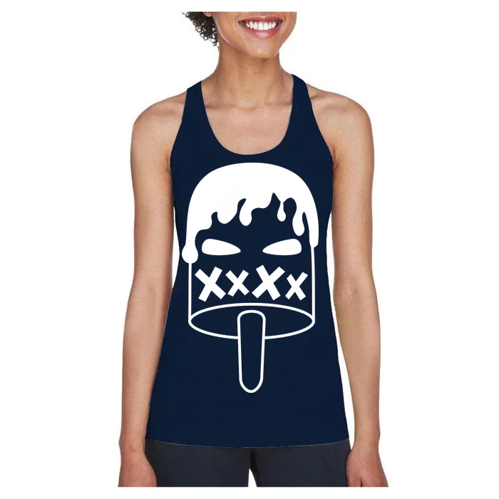 Angry Evil Ice Cream Women's Racerback Tank