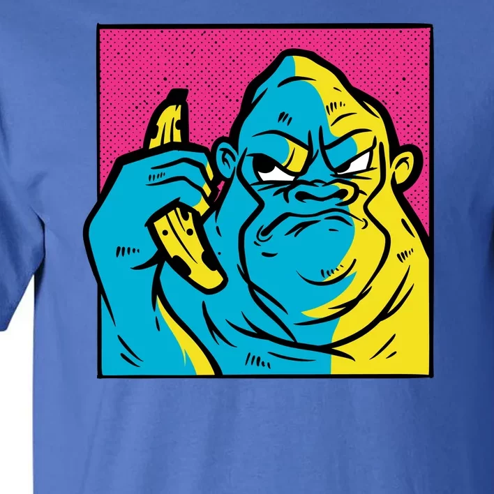 Angry Gorilla Banana Tall T-Shirt