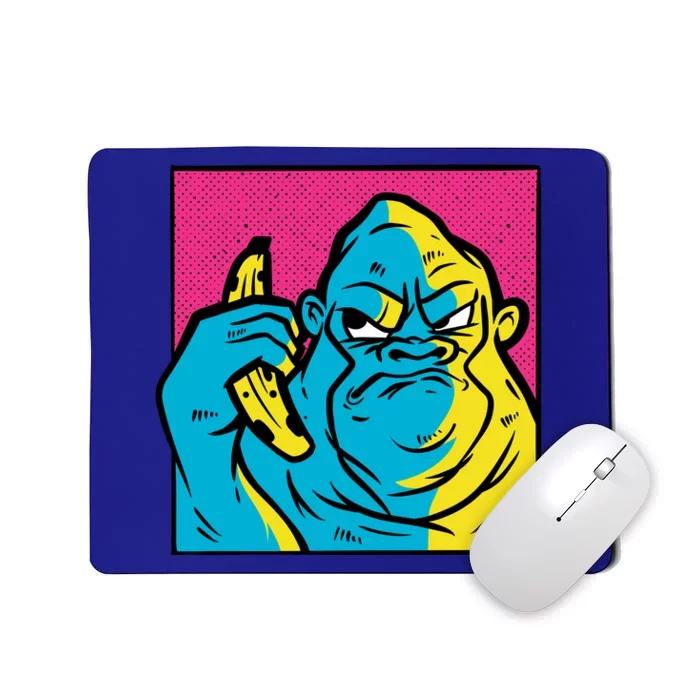 Angry Gorilla Banana Mousepad