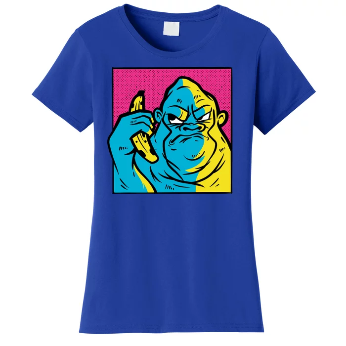 Angry Gorilla Banana Women's T-Shirt