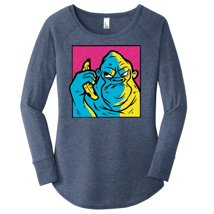 Angry Gorilla Banana Women's Perfect Tri Tunic Long Sleeve Shirt