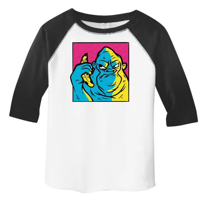 Angry Gorilla Banana Toddler Fine Jersey T-Shirt