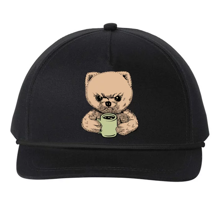 Angry Pomeranian Snapback Five-Panel Rope Hat