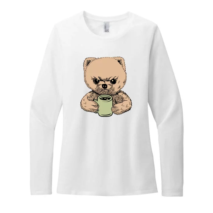 Angry Pomeranian Womens CVC Long Sleeve Shirt