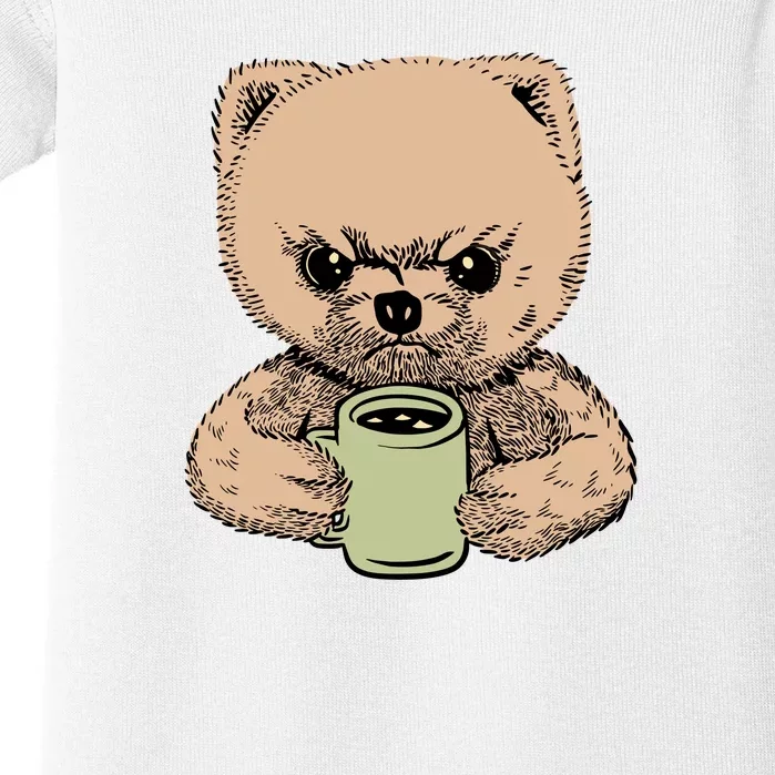 Angry Pomeranian Baby Bodysuit