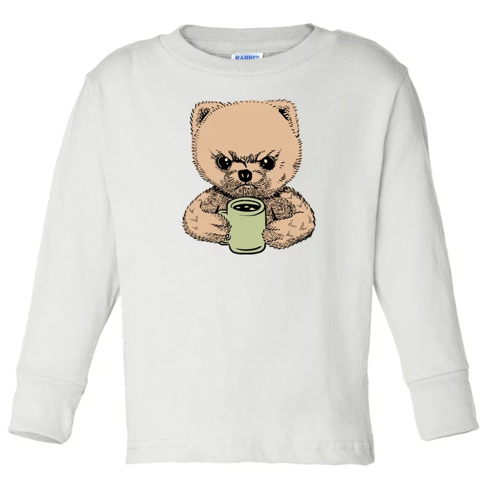 Angry Pomeranian Toddler Long Sleeve Shirt