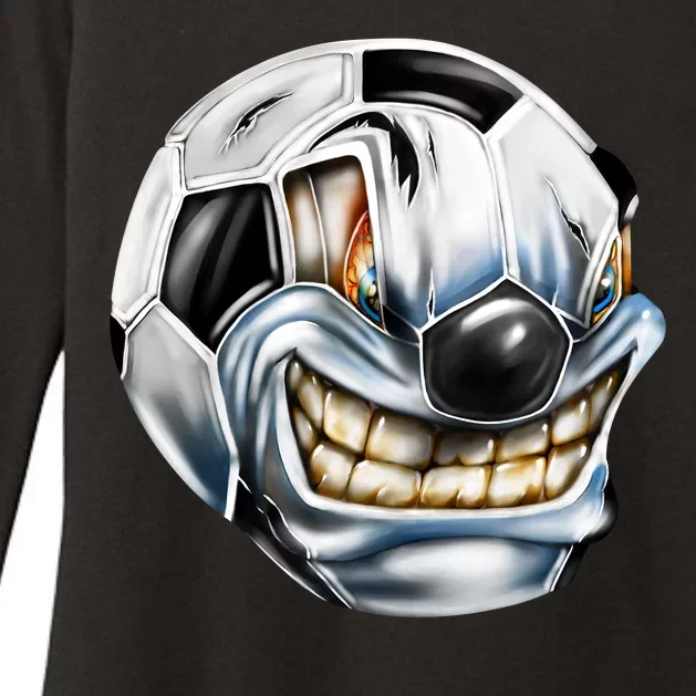 Angry Soccer Ball Womens CVC Long Sleeve Shirt