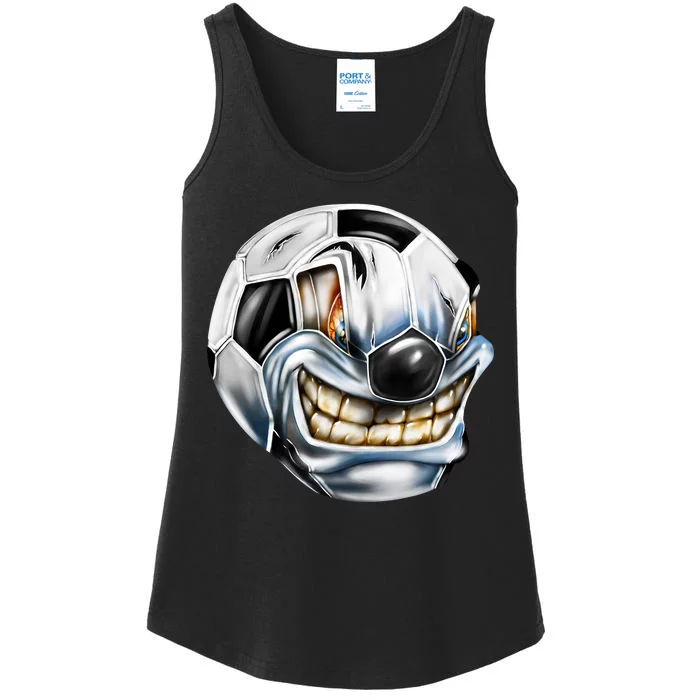 Angry Soccer Ball Ladies Essential Tank