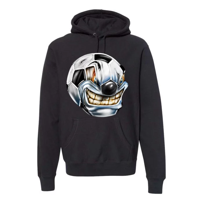 Angry Soccer Ball Premium Hoodie