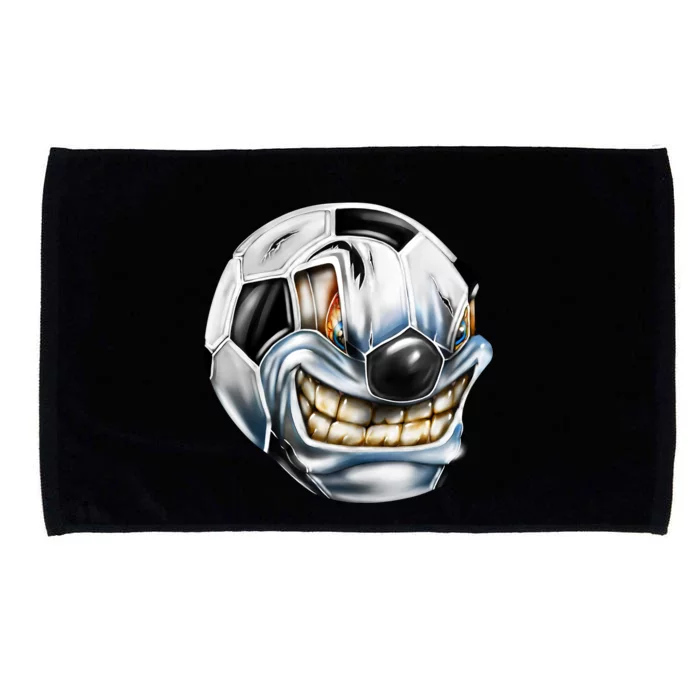 Angry Soccer Ball Microfiber Hand Towel