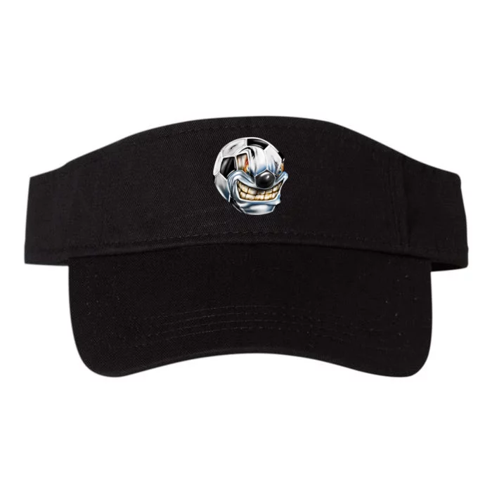 Angry Soccer Ball Valucap Bio-Washed Visor