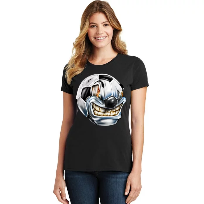 Angry Soccer Ball Women's T-Shirt