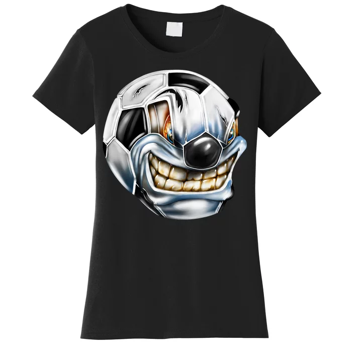 Angry Soccer Ball Women's T-Shirt