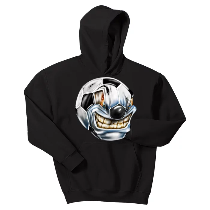 Angry Soccer Ball Kids Hoodie