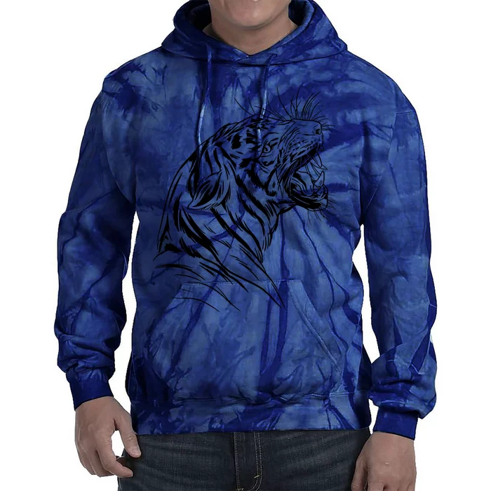 Angry Tiger Tie Dye Hoodie