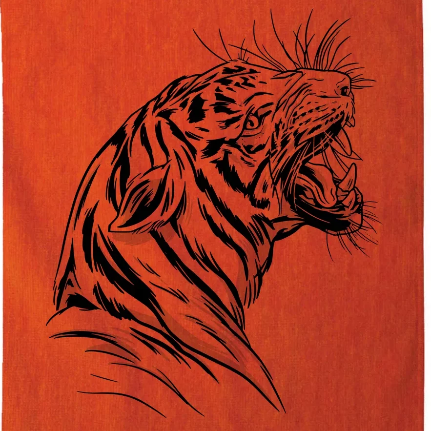 Angry Tiger Platinum Collection Golf Towel