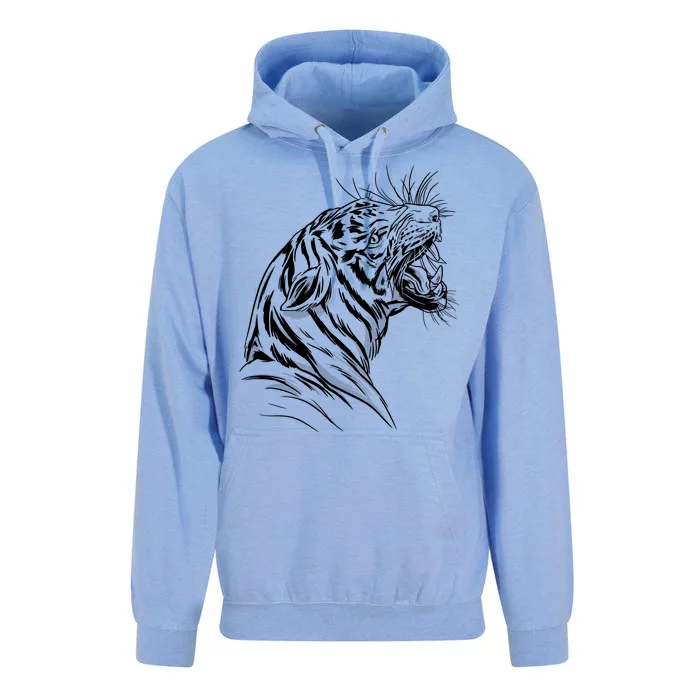 Angry Tiger Unisex Surf Hoodie