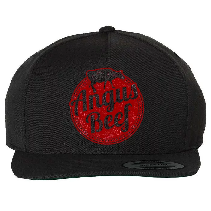 Angus Beef Wool Snapback Cap