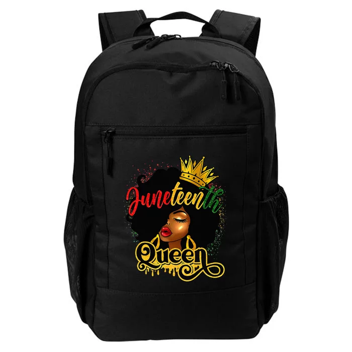 Afro Natural Hair Juneteenth Queen African American Daily Commute Backpack