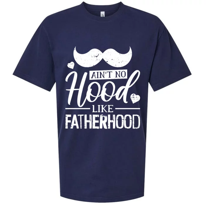 Ain't No Hood Like Fatherhood Gift Sueded Cloud Jersey T-Shirt