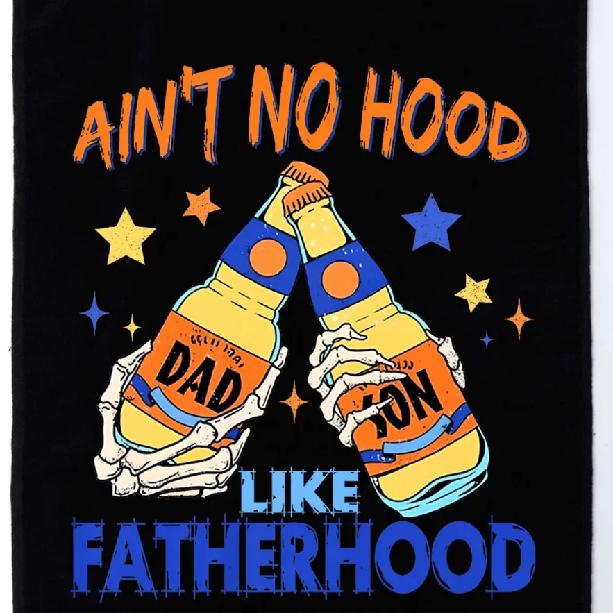 Aint No Hood Like Fatherhood Platinum Collection Golf Towel