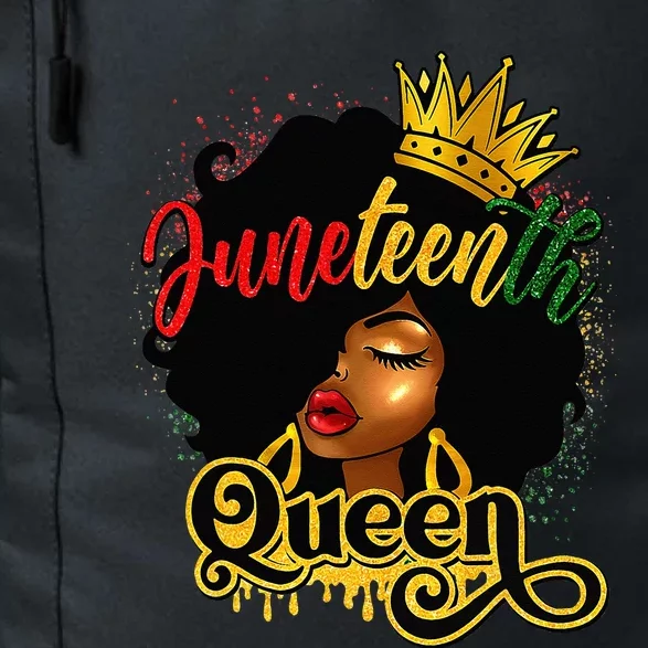 Afro Natural Hair Juneteenth Queen African American Daily Commute Backpack