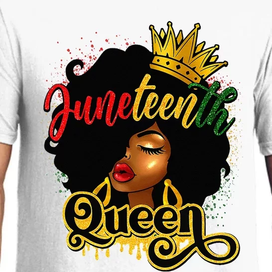 Afro Natural Hair Juneteenth Queen African American Pajama Set