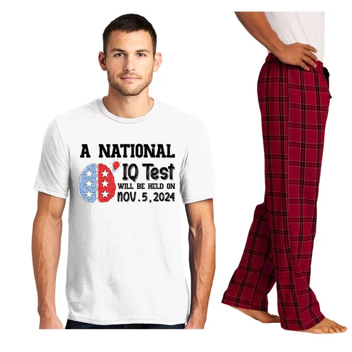 A National Iq Test Will Be Held On Nov 5 2024 Funny Election Pajama Set