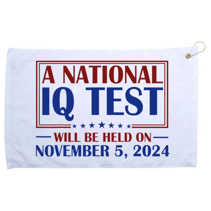 A National Iq Test Will Be Held On Nov 5 2024 Grommeted Golf Towel