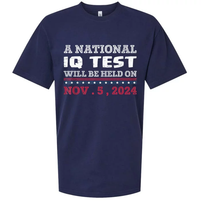 A National Iq Test Will Be Held On November 5 Election 2024 Premium Sueded Cloud Jersey T-Shirt