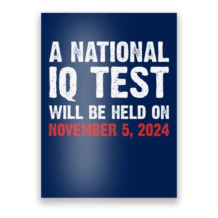 A National Iq Test Will Be Held On Nov 52024 Poster