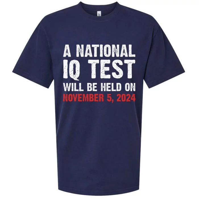 A National Iq Test Will Be Held On Nov 52024 Sueded Cloud Jersey T-Shirt