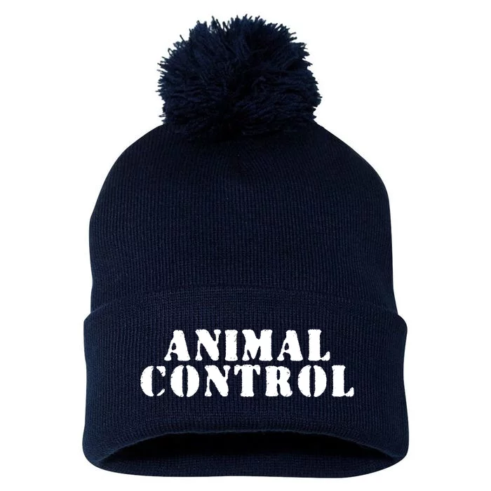 Animal Control Pom Pom 12in Knit Beanie