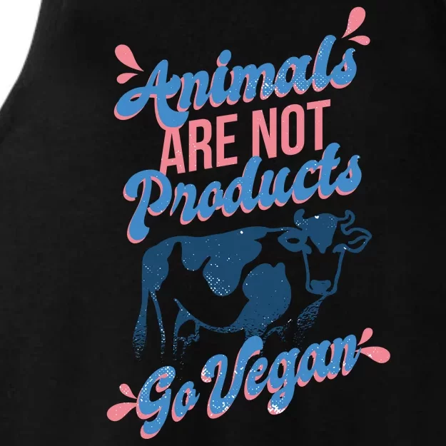 Animals Are Not Products Ladies Tri-Blend Wicking Tank