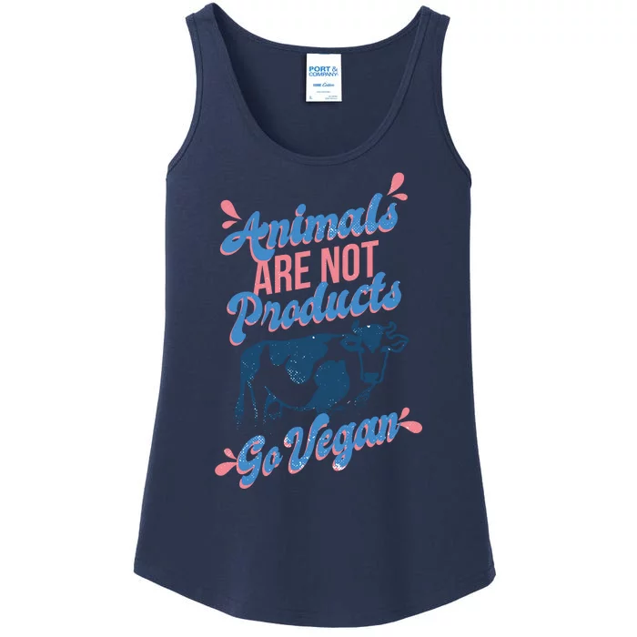 Animals Are Not Products Ladies Essential Tank