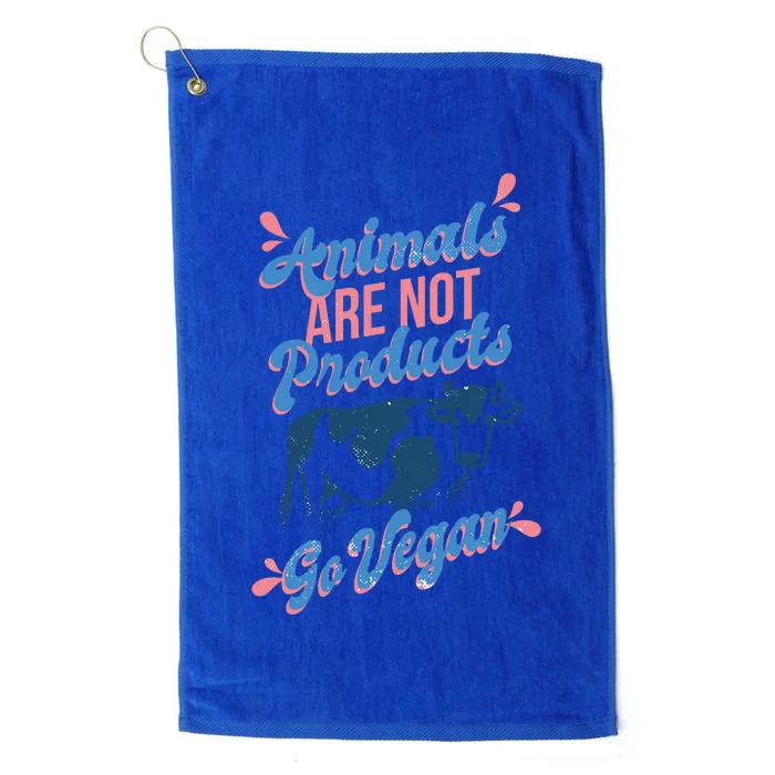 Animals Are Not Products Platinum Collection Golf Towel