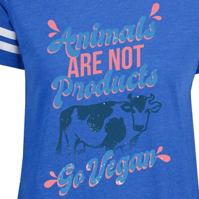 Animals Are Not Products Enza Ladies Jersey Football T-Shirt