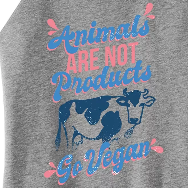 Animals Are Not Products Women’s Perfect Tri Rocker Tank