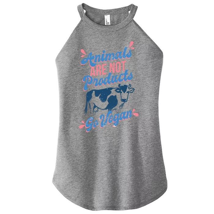 Animals Are Not Products Women’s Perfect Tri Rocker Tank