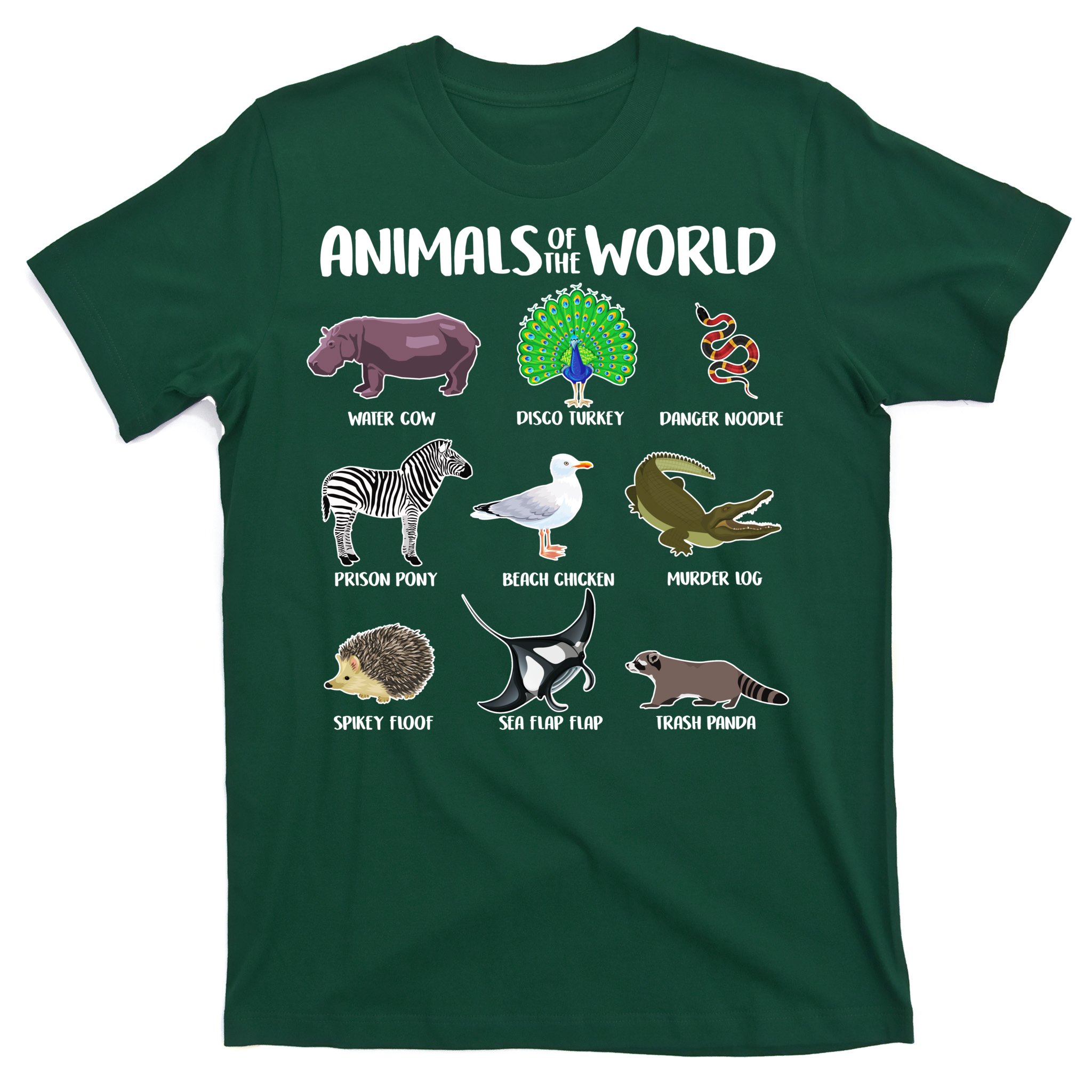 Animals Of The World T-Shirt | TeeShirtPalace
