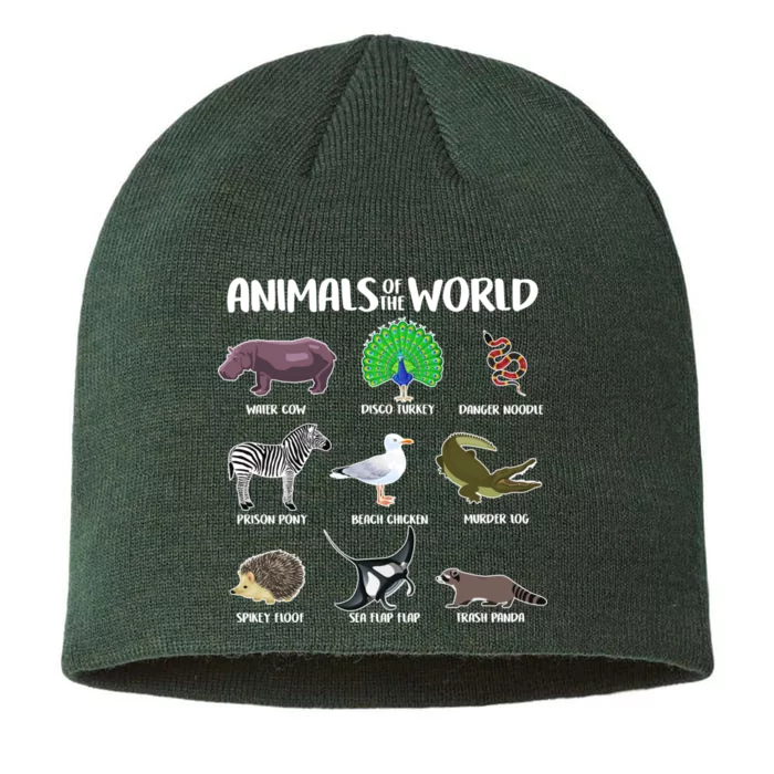 Animals Of The World 8 1/2in Sustainable Knit Beanie