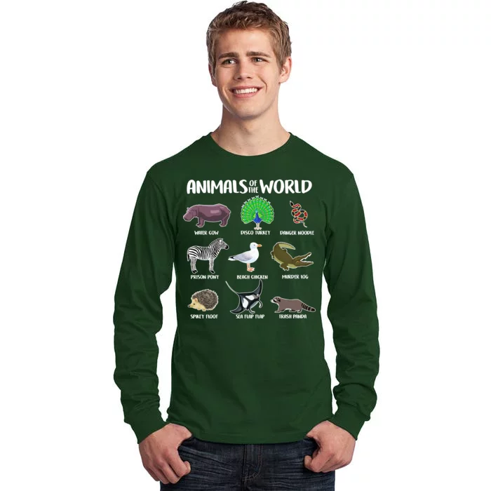 Animals Of The World Tall Long Sleeve T-Shirt