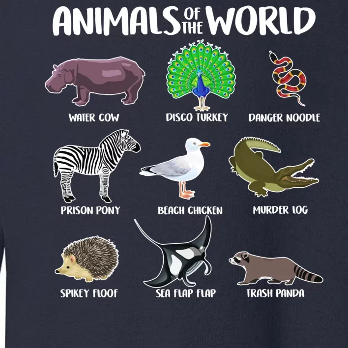 Animals Of The World Toddler Sweatshirt