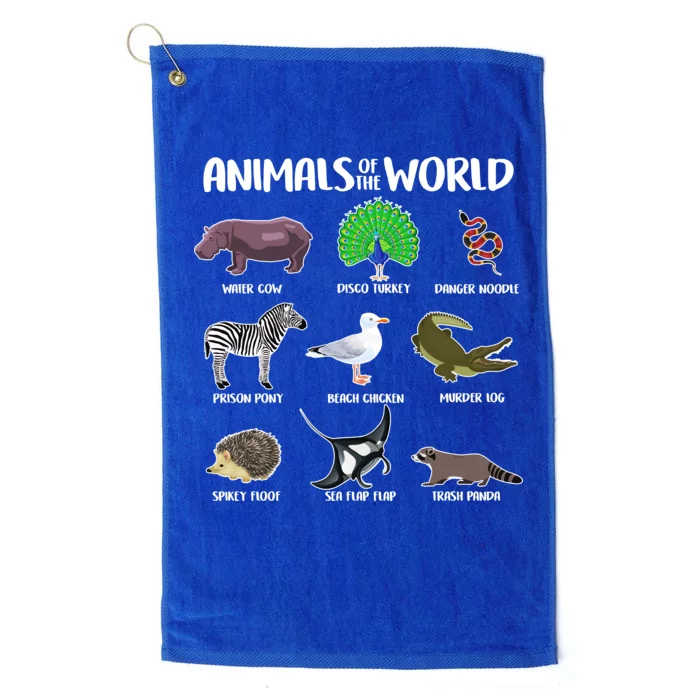 Animals Of The World Platinum Collection Golf Towel