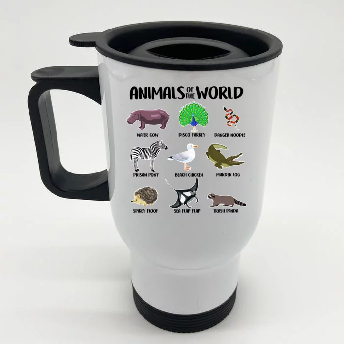 Animals Of The World Front & Back Stainless Steel Travel Mug