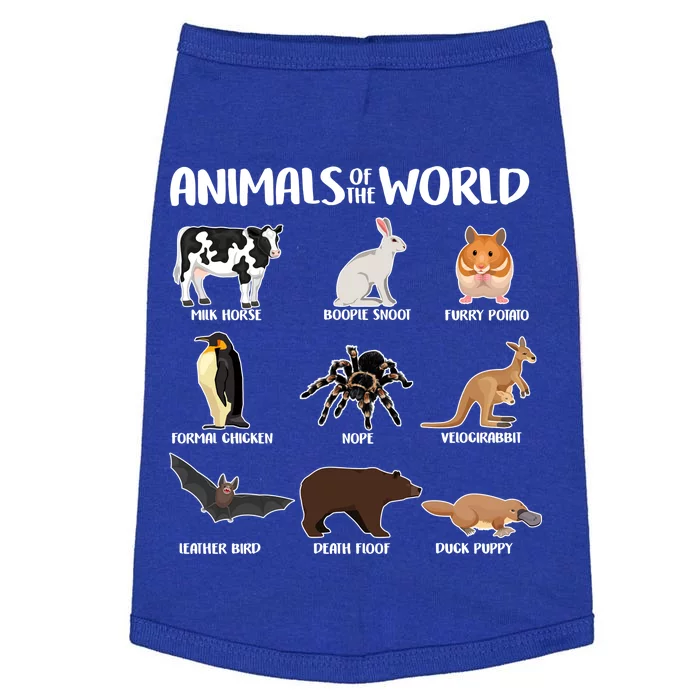 Animals Of The World Funny Names Doggie Tank