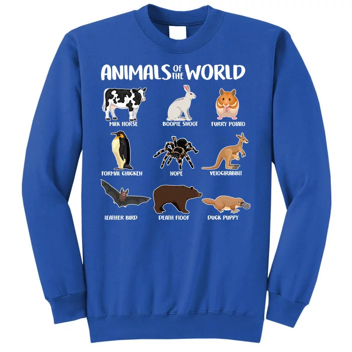 Animals Of The World Funny Names Sweatshirt